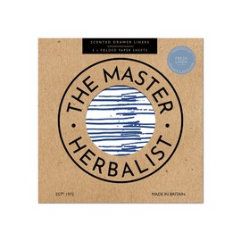 The Master Herbalist FRESH LINEN Scented Drawer Liners in a JAPANESE PEN Design (FOLDED)