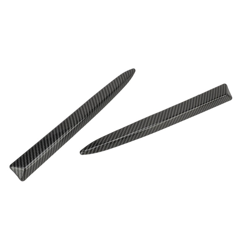 1 Pair Front Bumper Upper Moulding Trim 735455041 Carbon Fiber