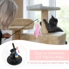 Unbranded 3pcs Cat Teaser Toy Set Suction Cup Feather Teaser