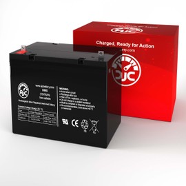 AJC Battery Compatible with Quickie V-100 Rear Wheel Drive 12V 55Ah Wheelchair Battery