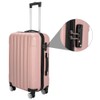 AMOPA amopacorp Set 3-in-1 Rose Gold Trolley Case Luggage Large