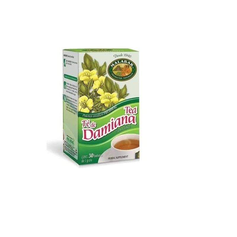 GREENSIDE MALABAR DAMIANA CAJA CON 30 BOLSITAS