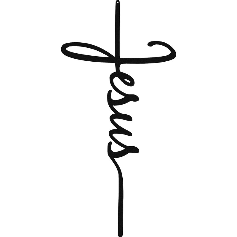 Badger Steel USA - Jesus Cross - Metal Wall Art