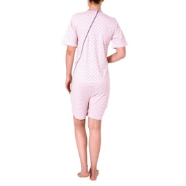 Normann Care 291 271 90 102 Women's Nursing Overall 1/2 Sleeve with Zip on Back and Leg - rose, size: l