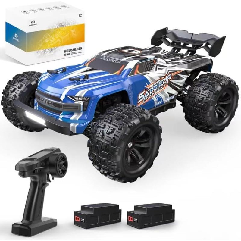 DEERC H16E Brushless Extreme High Speed Remote Control Truck,Max 70kph,1:16