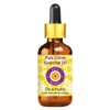 Deve Herbes Pure Citron Essential Oil (Cymbopogon nardus) with Glass