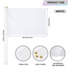 Remerry 50 Pcs White Small Mini Flags Bulk Sublimation Blank
