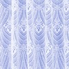 Milan White Net Curtain Art Deco Heavy Quality All Over