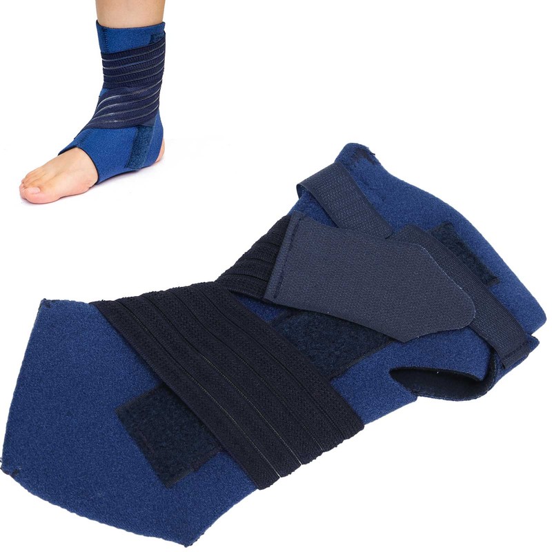 Ankle Brace Supports Stabilizer Elastic Band Compression Aluminum Strip Adjustable