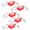 5 Sets 38mm Lockout Lock Insulation LOTO Nylon PA Steel
