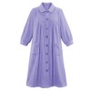 Collections Etc Women's Plush Fleece Button Front Robe with Pockets,