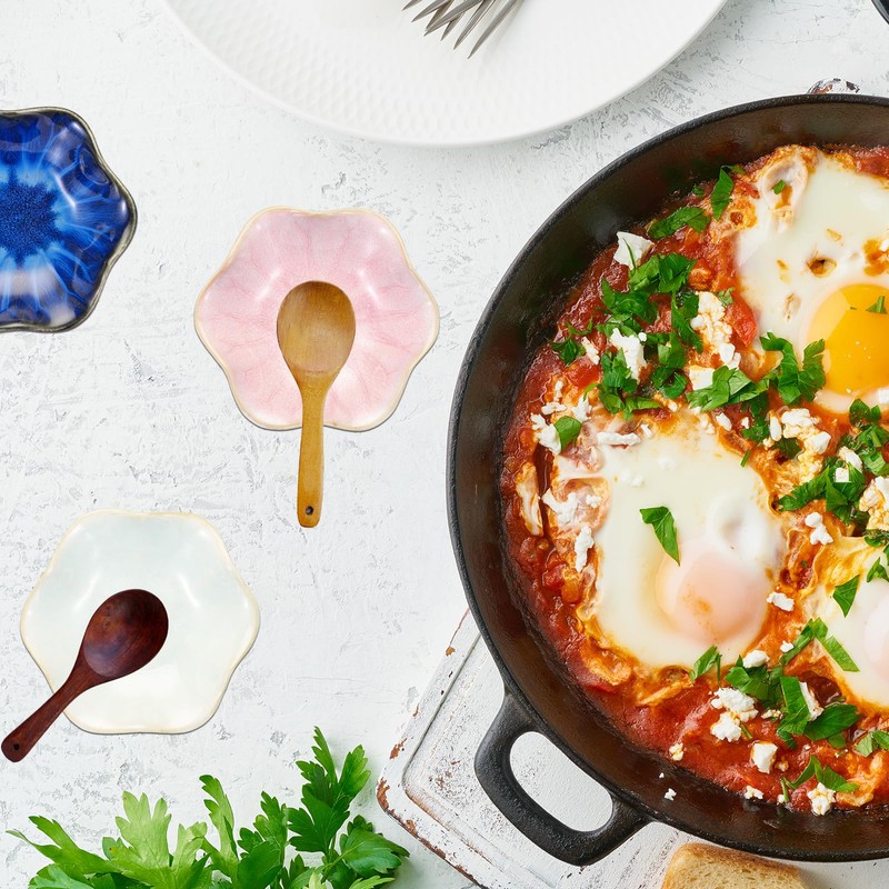 sourcing map 3pcs Ceramic Spoon Rest for Stove Top, Spoon