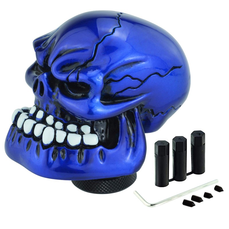 Lunsom Skull Shifter Knobs Resin Shift Head Most Car Transmission