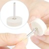 Attuslla Felt Polishing Buffing Wheels with Shaft, 76 PCS Polishing