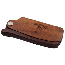 PurBeardz Folding Wood Comb for Head Hair and Beards Handcrafted Folding Wood Comb Ideal for Beards