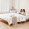 Simple Deluxe Full Size Wood Bed Frame, 12 Inch Wooden
