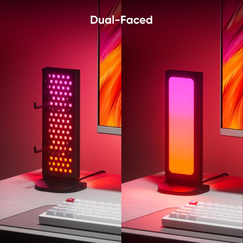 Nanoleaf Pegboard Desk Dock – 3‑in‑1 Desk Hub with Dual‑Sided