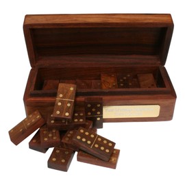 Gamekeepers Cottage gifts Go Kart Wooden Dominoes In Wooden Box FREE ENGRAVING Gift 552