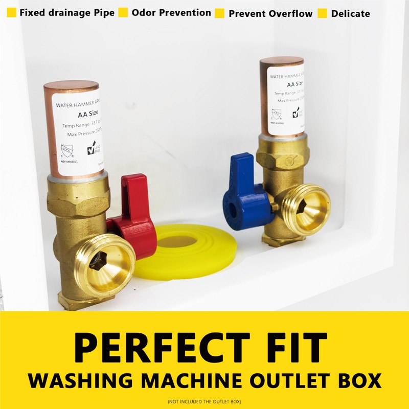 YMS Washing Machine Drain Outlet Plug, Silicone Sealing Plug for