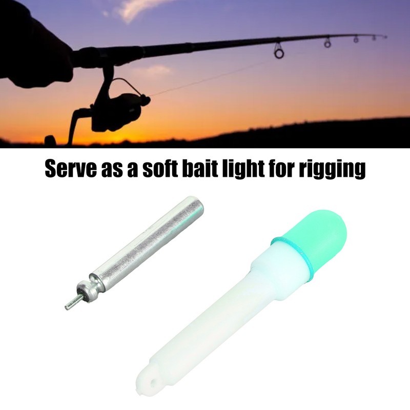 4PCS Fishing Glow Sticks High Visibility Night Fishing Float Tail