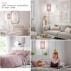 Crystal Floor Lamp for Bedroom, Silver Floor Lamp with Pink