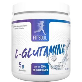 Fit Soul L-Glutamina Suplemento Alimenticio 300 g Fortalecedor