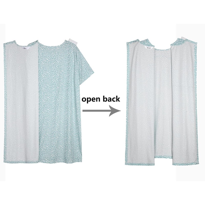 AVIIER Hospital Gowns for Women Open Back Adaptive Clothing Nightgowns