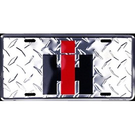 Harvester International Trucks Diamond Aluminum License Plate Tag