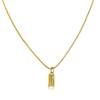 XQMMGO Women's Necklace, 18 Carat Gold-Plated Birthstone Necklace, Cubic Zirconia