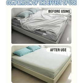 4 Clips De Sujeción De Sábanas, 2025 Bed Sheet Fixing Clips,Soporte de Fijación para Sábanas, Evita sábanas Sueltas,Clips para Sábanas Ajustables,Compatibles con Todos los Colchones (Blanco, 4pcs)