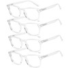 AQWANO Clear Reading Glasses for Women Men 2.5 Blue Light