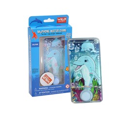 WILD REPUBLIC My Phone Water Game Dolphin Design, Gift for Kids, Great for Hours of Independent Play