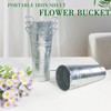 YEENAASY Galvanized Metal Bucket Vases Set of 8, 9 Inch