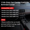 Femibon Car Center Console Armrest Cover Compatible with Honda Civic