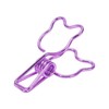 100Pcs Binder Clips Hollow Cute Bear Shape Sturdy Metal Small