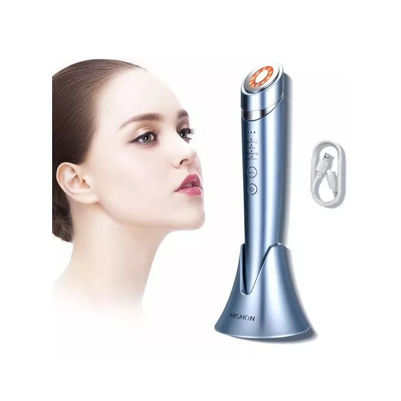 Mismon Radiofrecuencia Facial + Galvánica + Led Rejuvenece Arrugas