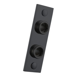 ENKI, P33, Easy Fix Wall Plate for Exposed Mini Thermostatic Shower Valves, Matt Black