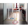 Durable Floor Stickers Arrow Removable 100 mm x Approx. 0.2