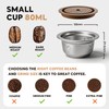 Stainless Steel Reusable Coffee Pods 2.7oz/80ml Refillable Coffee Capsules Compatible