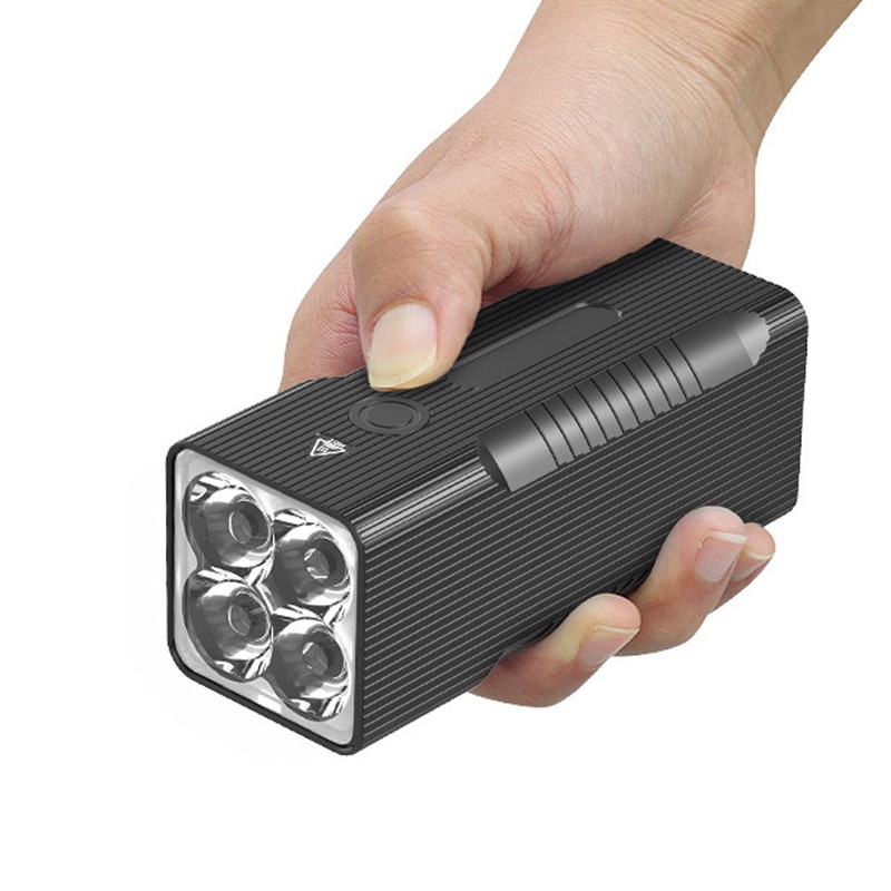 Outdoor Emergency Flashlight Portable Cycle Light USB Rechargeable High Power