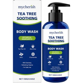 Gel Corporal de Árbol de Té con Ingredientes Botánicos Gel corporal botánico con árbol de té, aloe vera, menta y manzanilla para una limpieza diaria suave y refrescante.