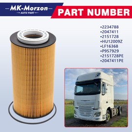 2234788 Oil Filter Compatible with DAF PACCAR MX13 Diesel Engine Replaces# 2047411 2151728 HU12009Z LF16368 P957929 2234788PE