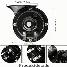 2 trombe a chiocciola da 300 dB, elettriche a chiocciola da 12 V