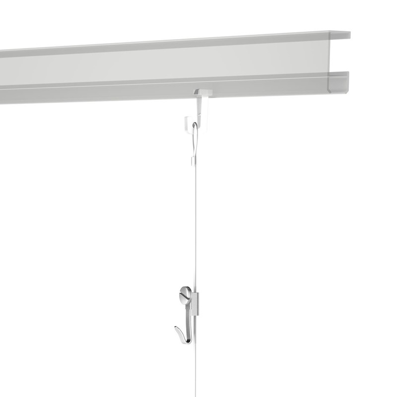 2 Small Picture Hooks for Gallery/Picture Rails Pack of Picture