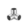 sourcing map Rail Elbow Fitting 90 Degree 3-Way Zinc Alloy