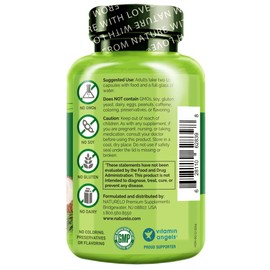 NATURELO Hair, Skin and Nails Multivitamin - 5000 mcg Biotin, Collagen, Natural Vitamin E - Supplement for Healthy Skin, Hair Growth for Women and Men – 60 Capsules