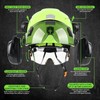 GREEN DEVIL Hard Hat Safety Helmet with Visor and Ear