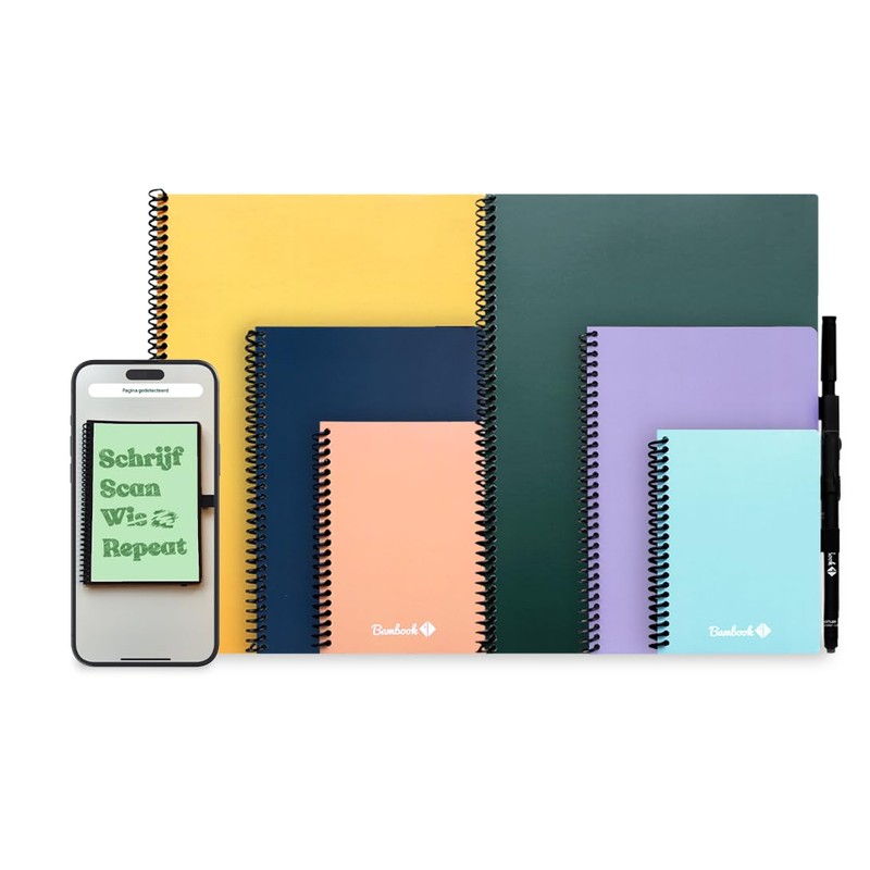 BAMBOOK Colourful Notebook - Navy - A5 - Blank &