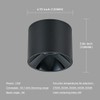 QIBANG 12W 5CCT Modern Led Ceiling Spotlights Indoor Dimmable 2700K-3000K-3500K-4000K-6000K