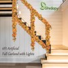 6 Ft Artificial Fall Garland with Lights - Autumn Maple